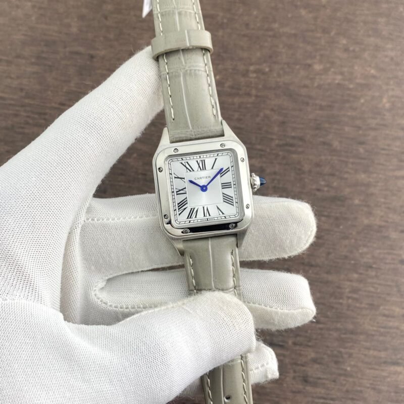 Cartier Santos Dumont Laquer White Dial