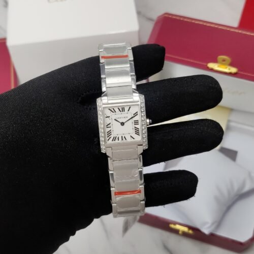 Cartier Tank Francaise Crw4Ta0008 Silver White Dial