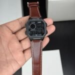 Casio Illuminator Square Black Dial