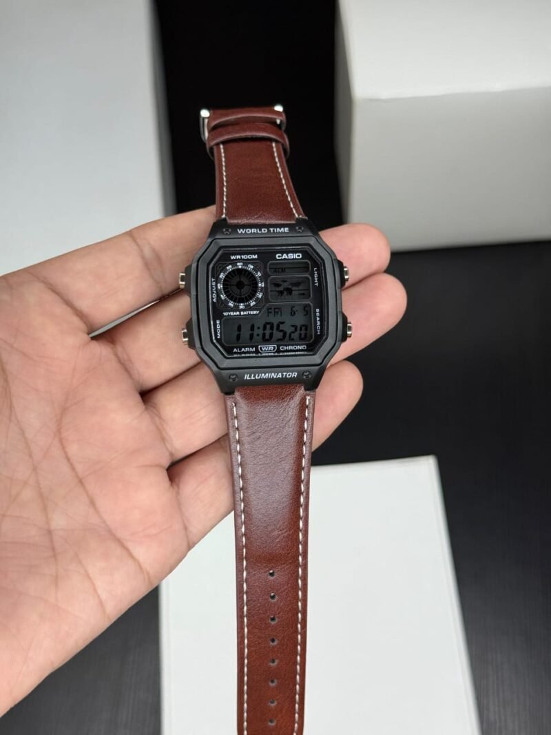 Casio Illuminator Square Black Dial