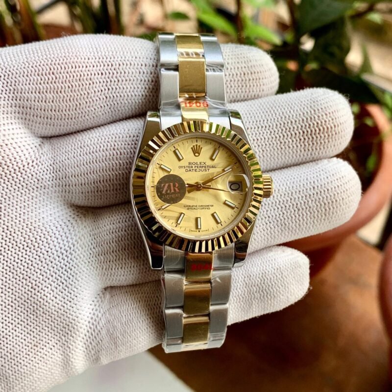 DateJust Gold Fluted Bezel Timepiece DateJust Gold Fluted Bezel Timepiece