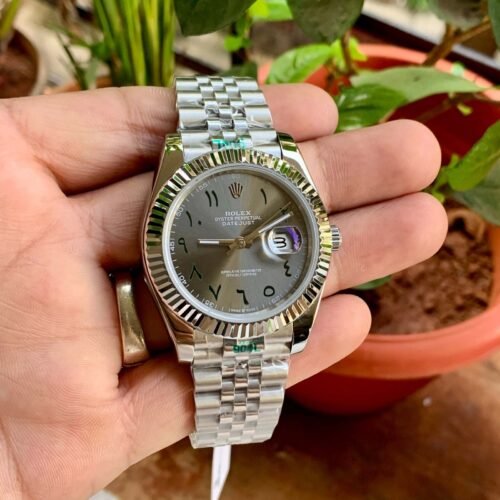 DateJust Silver Bezel Arabic Dial 41MM