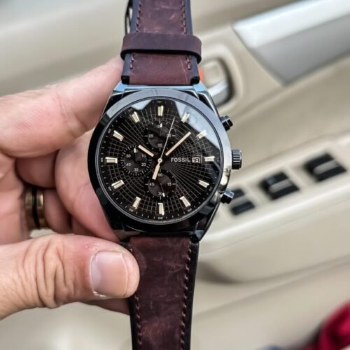 Fossil Chronograph Waffle Dial