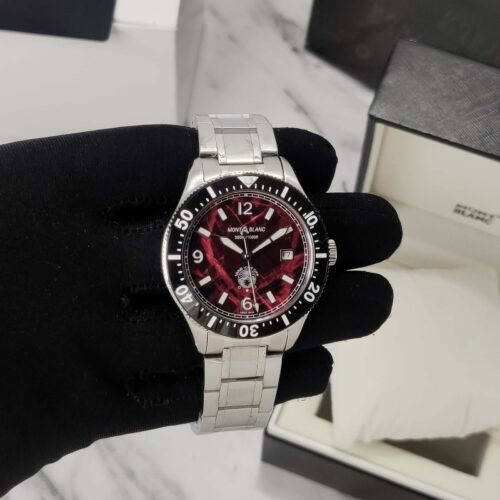 Mont Blanc 1858 Iced Sea Black Bezel Automatic Watch