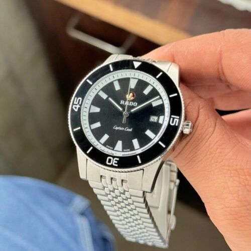 Rado Captain Cook Silver Black Dial