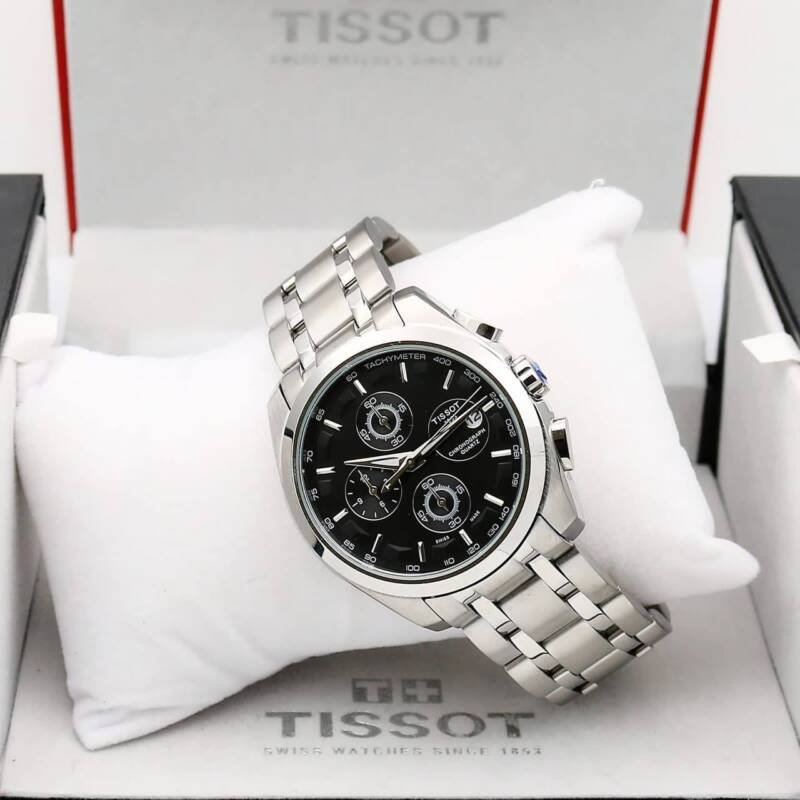 Tissot Couturier Chronograph Black Dial