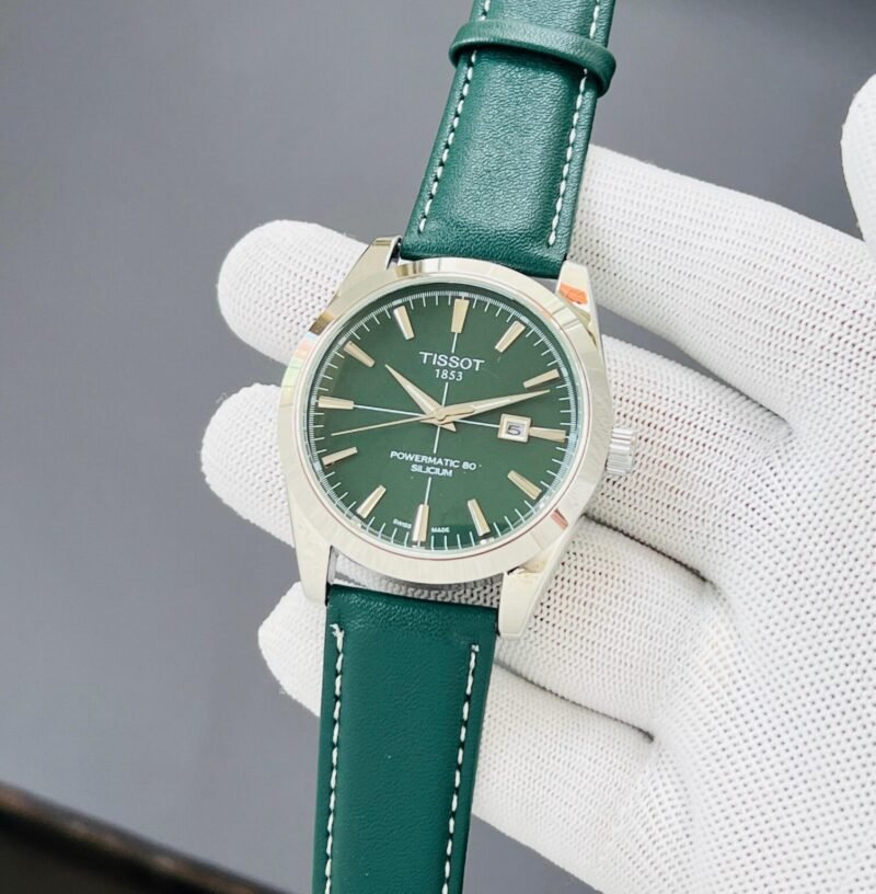 Tissot Powermatic 80 Silicum Green Watch