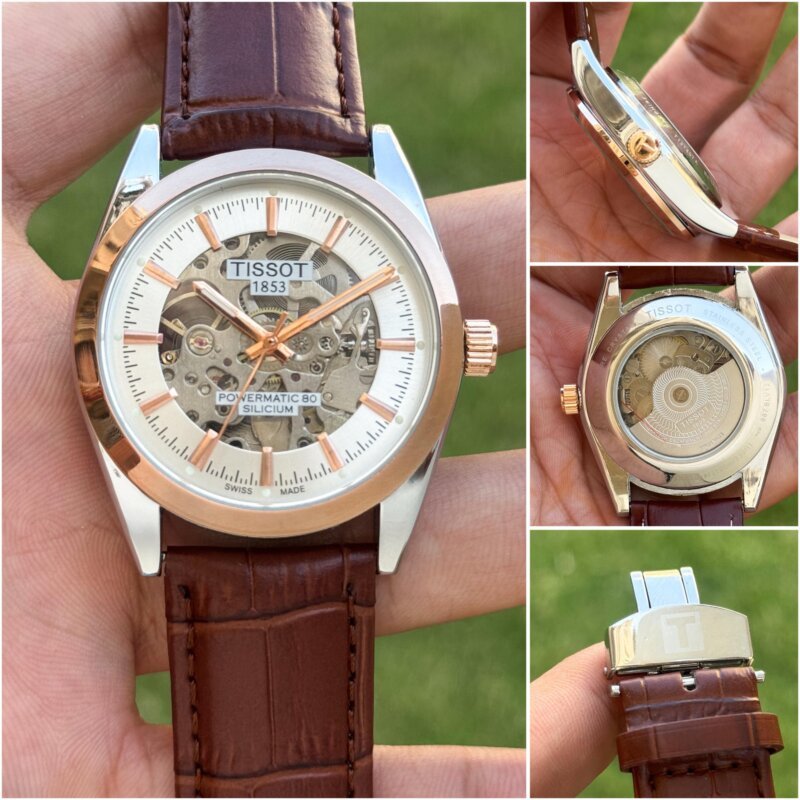 Tissot Powermatic Silicum Skeleton White Dial