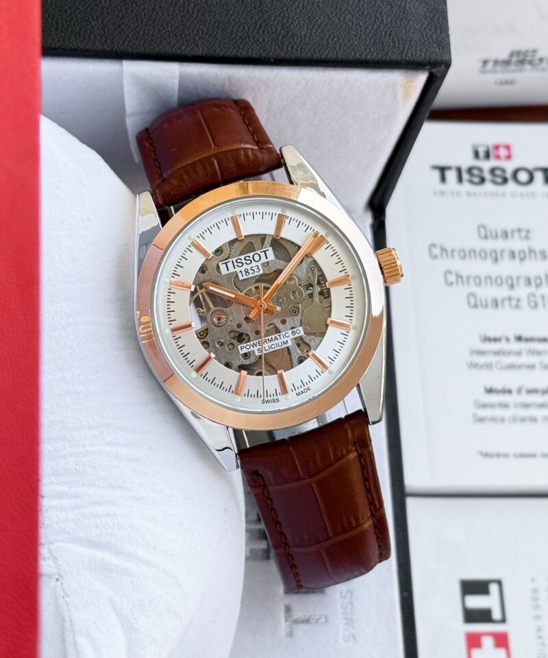 Tissot Powermatic Silicum Skeleton White Dial