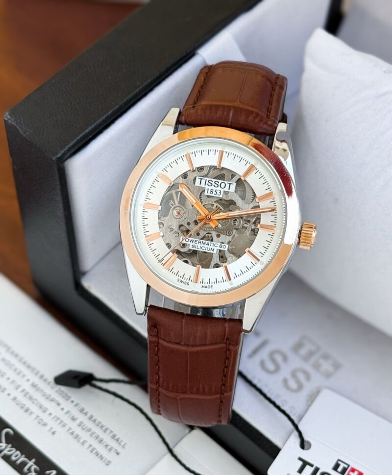 Tissot Powermatic Silicum Skeleton White Dial