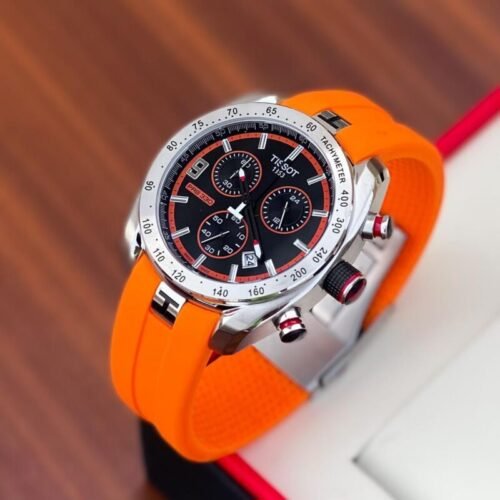 Tissot PRS-330 Classic Black Orange Strap