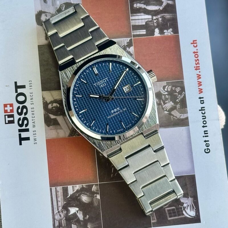 Tissot PRX Silver Blue Quartz