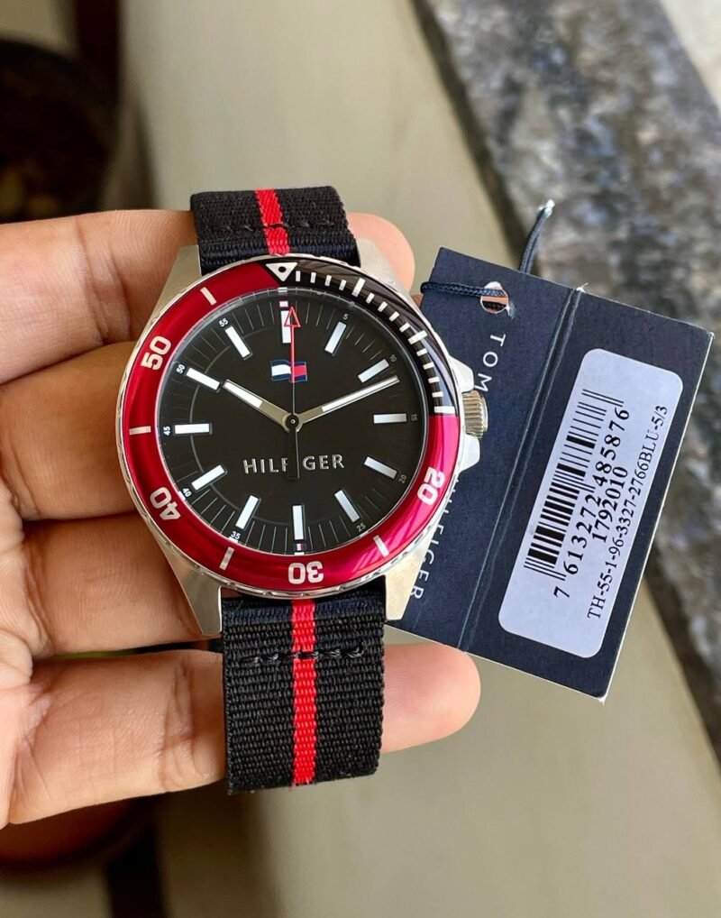 Tommy Hilfiger 1792010 Stainless Steel Black Dial