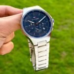 Tommy Hilfiger Chronograph Silver Blue Dial 44mm