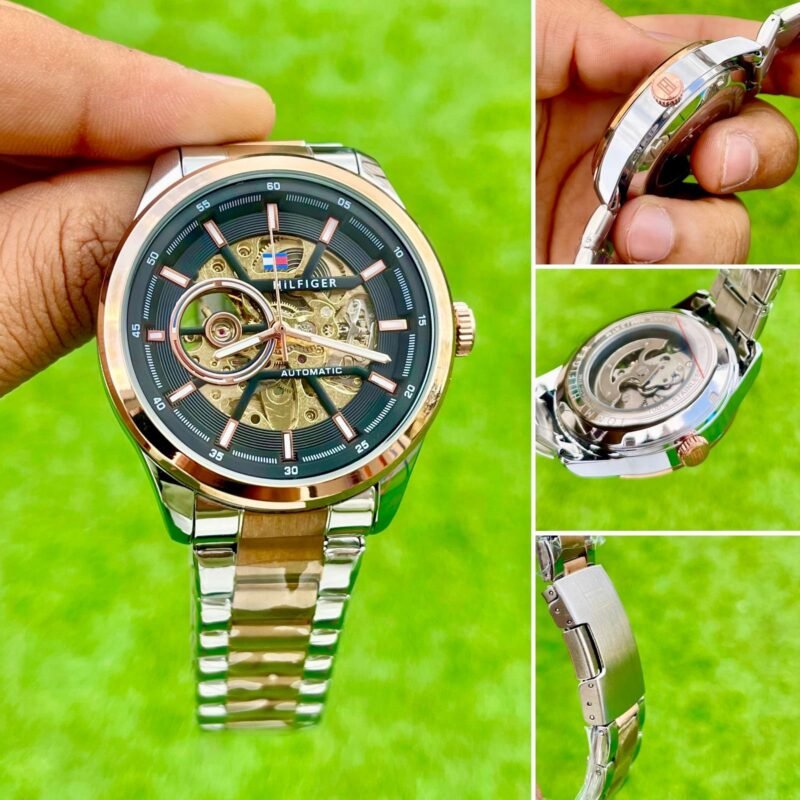 Tommy Hilfiger LL457 Automatic Black Skeleton Dial Tommy Hilfiger LL457 Automatic Black Skeleton Dial