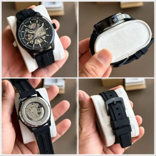 Tommy Hilfiger Modern Automatic Skeleton Black 43mm